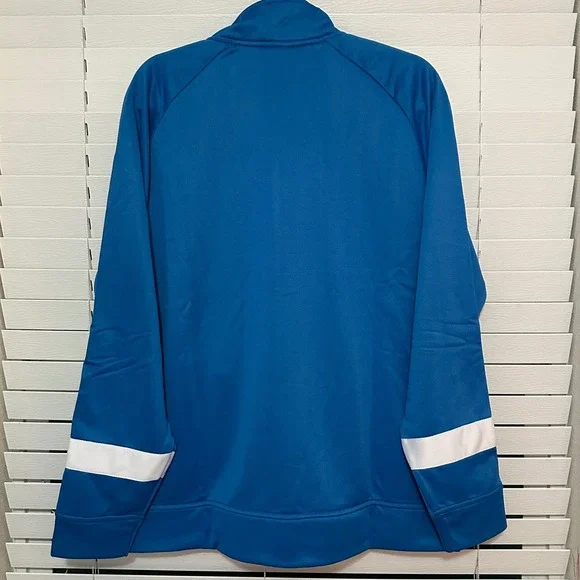 Fila Mens Track Jacket Blue White Stripe Full Zip Mock Neck XL New With Tags - Picture 5 of 5
